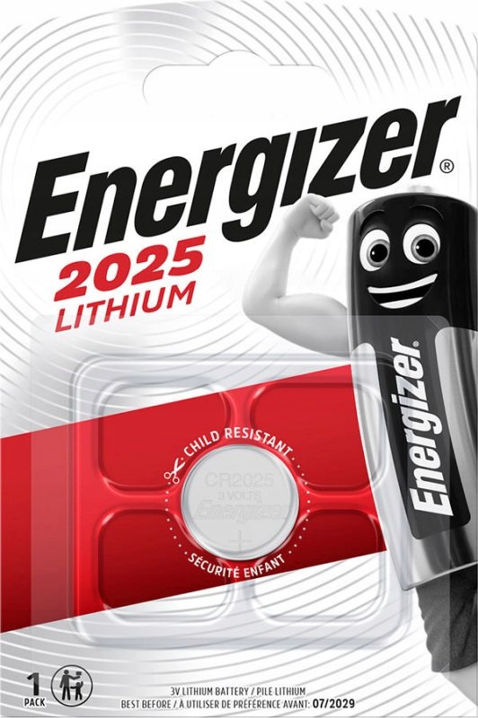 Specializovaná Lithiová Baterie Energizer CR2025 Blister 1 Ks 10 ks