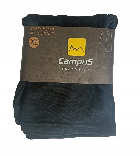 Szorty spodenki męskie bawełniane Campus *XXL czarne EAN (GTIN) 5903068039997