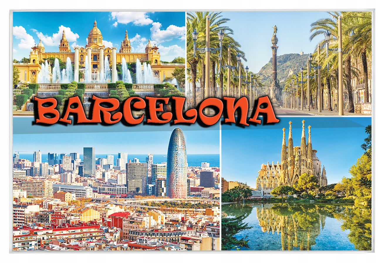 

Magnesy na lodówkę miasta Świata - Barcelona