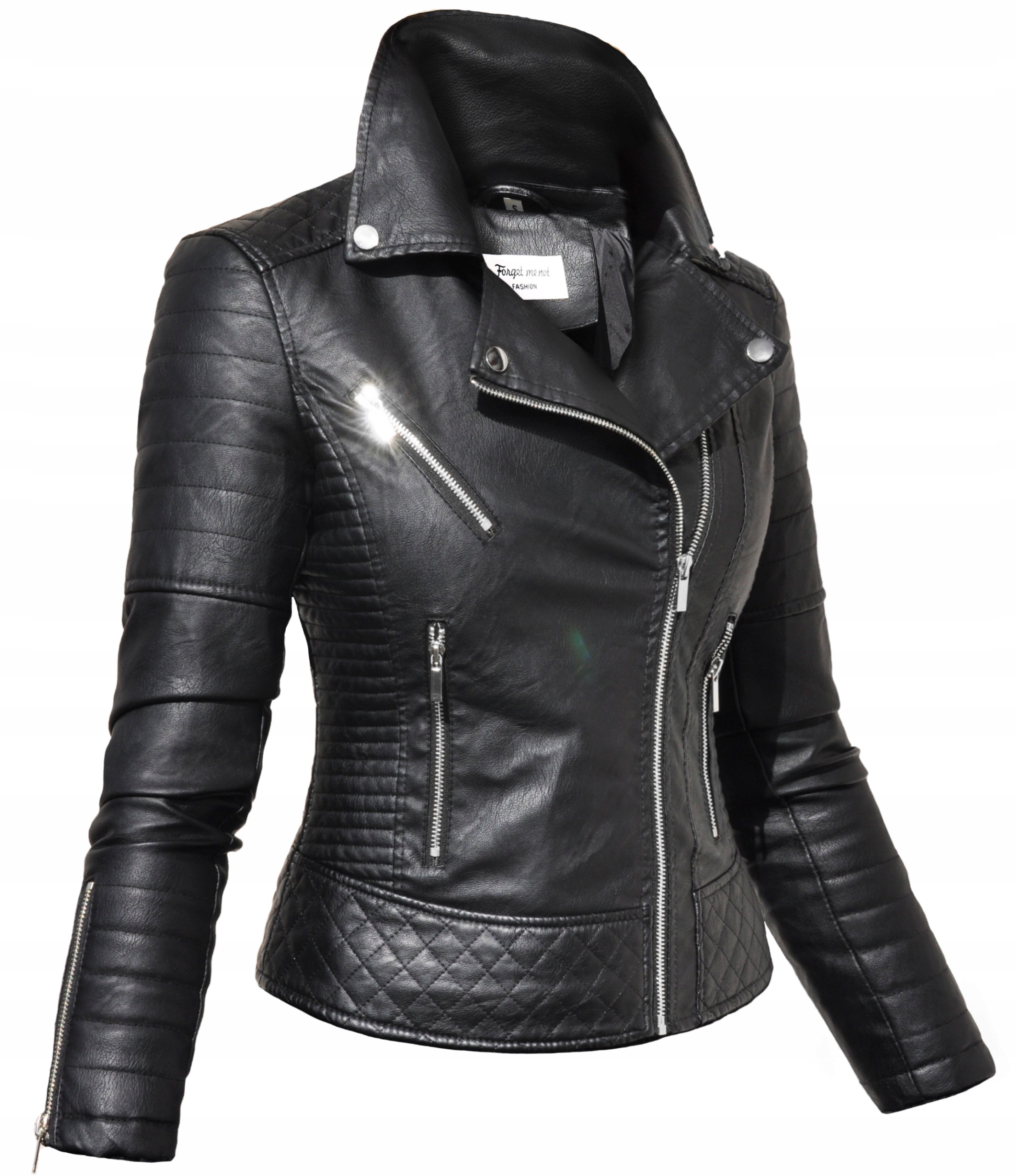 #1941 RAMONESKA __ damska klasyczna SKÓRA wiosna _ _ przejściówka biker _ M Marka FASHION AVENUE