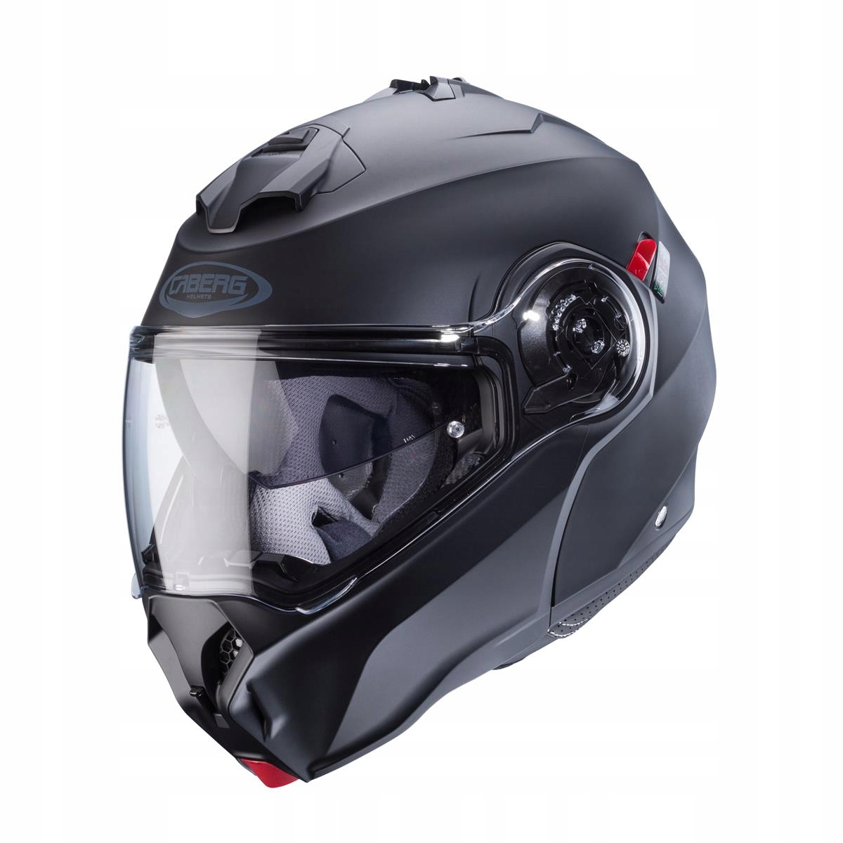 Kask Szcękowy Caberg Duke Evo Black Matt Czarny Mat Pinlock rozmiar S