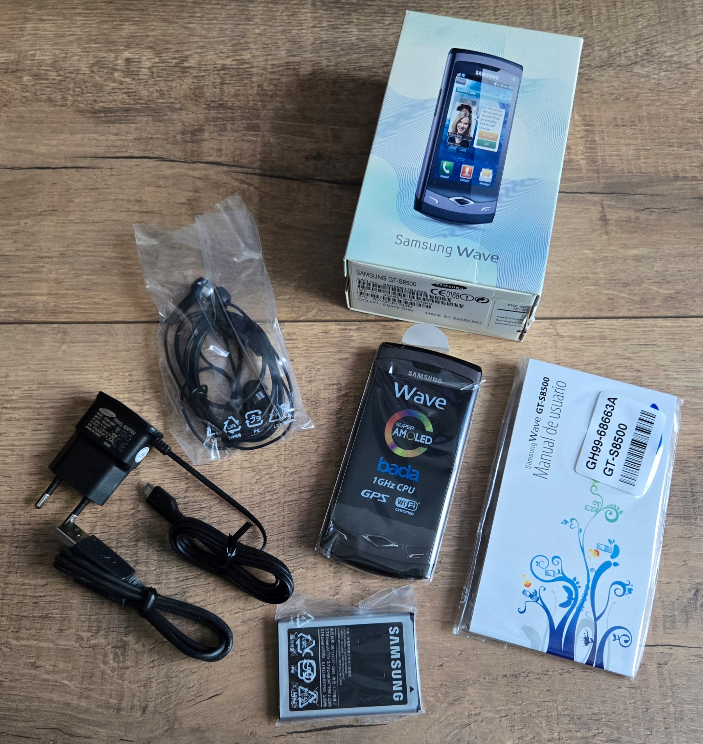 Samsung Wave GT-S8500 Gray Komplet Nowy Unikat Sim Lock