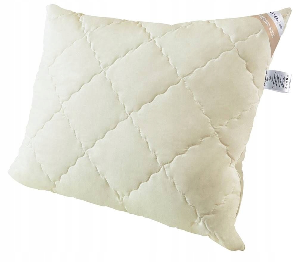 Poduszka wełniana 40x40 InterWidex Merino Wool kremowa 250g