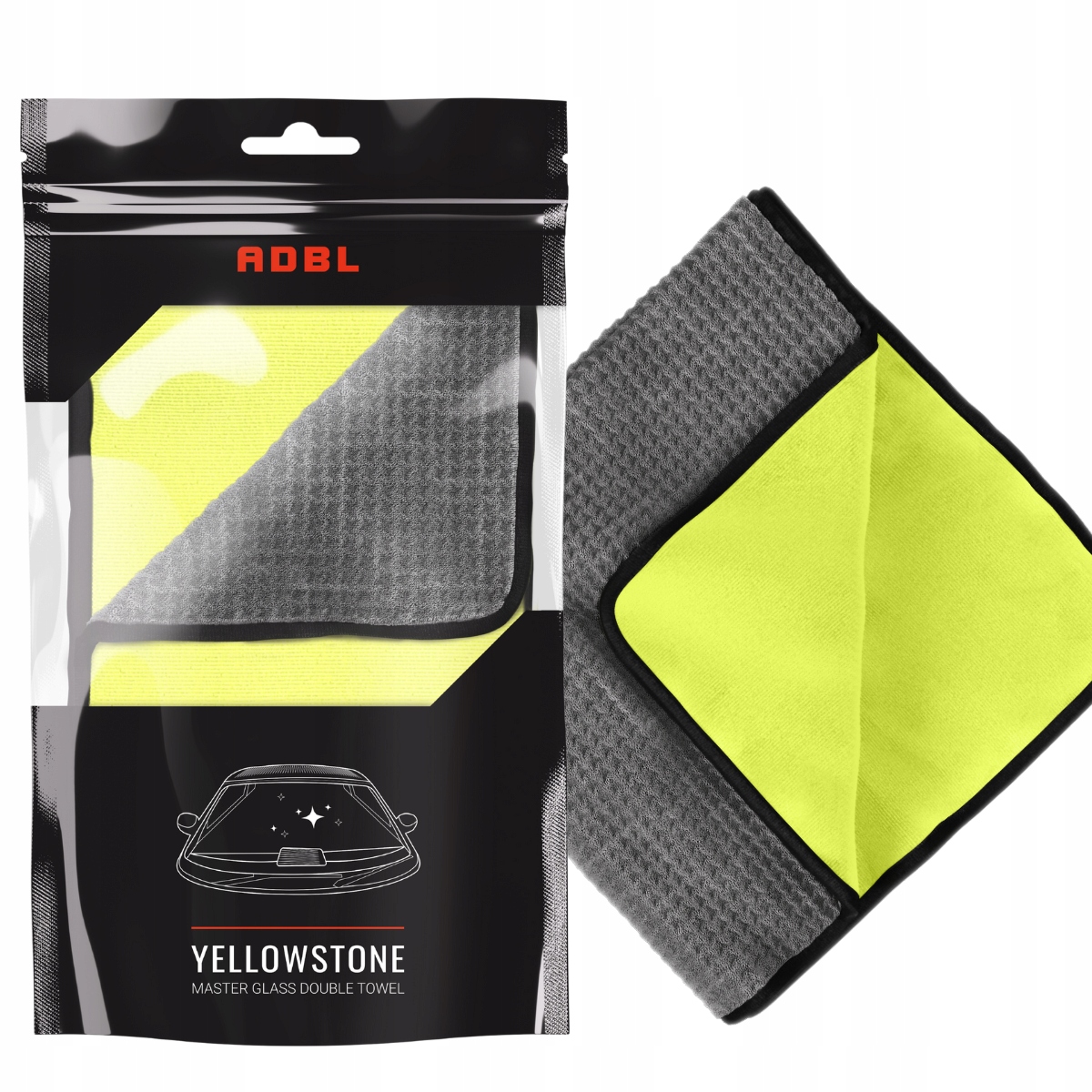 Adbl Yellowstone Mikrofibra Do Szyb Luster Szkła 40x40