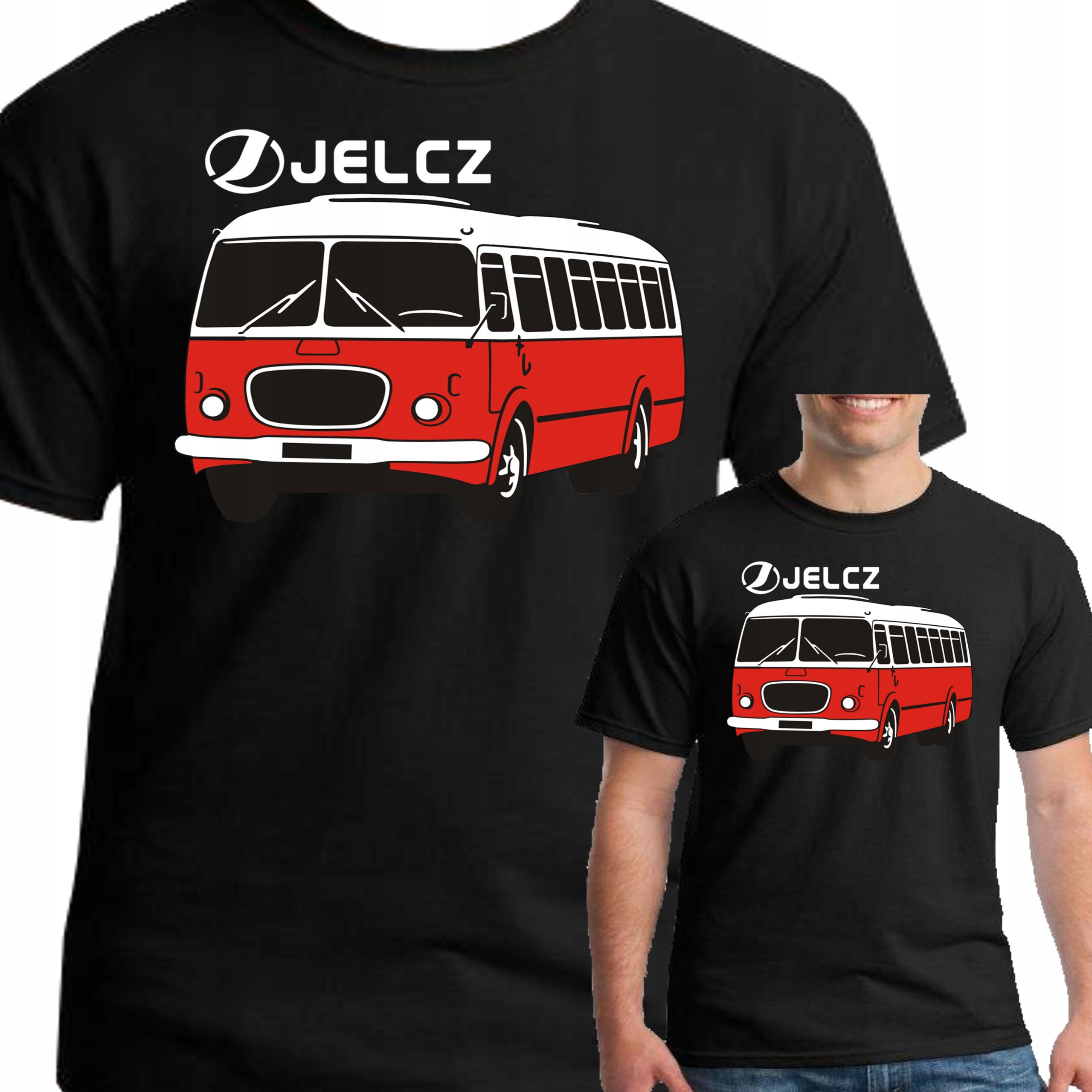 

Koszulka Jelcz Ogórek Autobus XXL 3077 Czarna