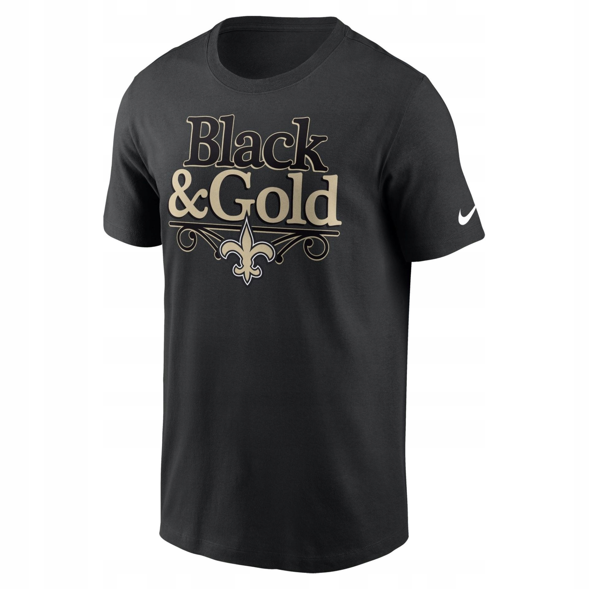 New Orleans Saints Black Gold Nfl Local Essential T-Shirt Nike