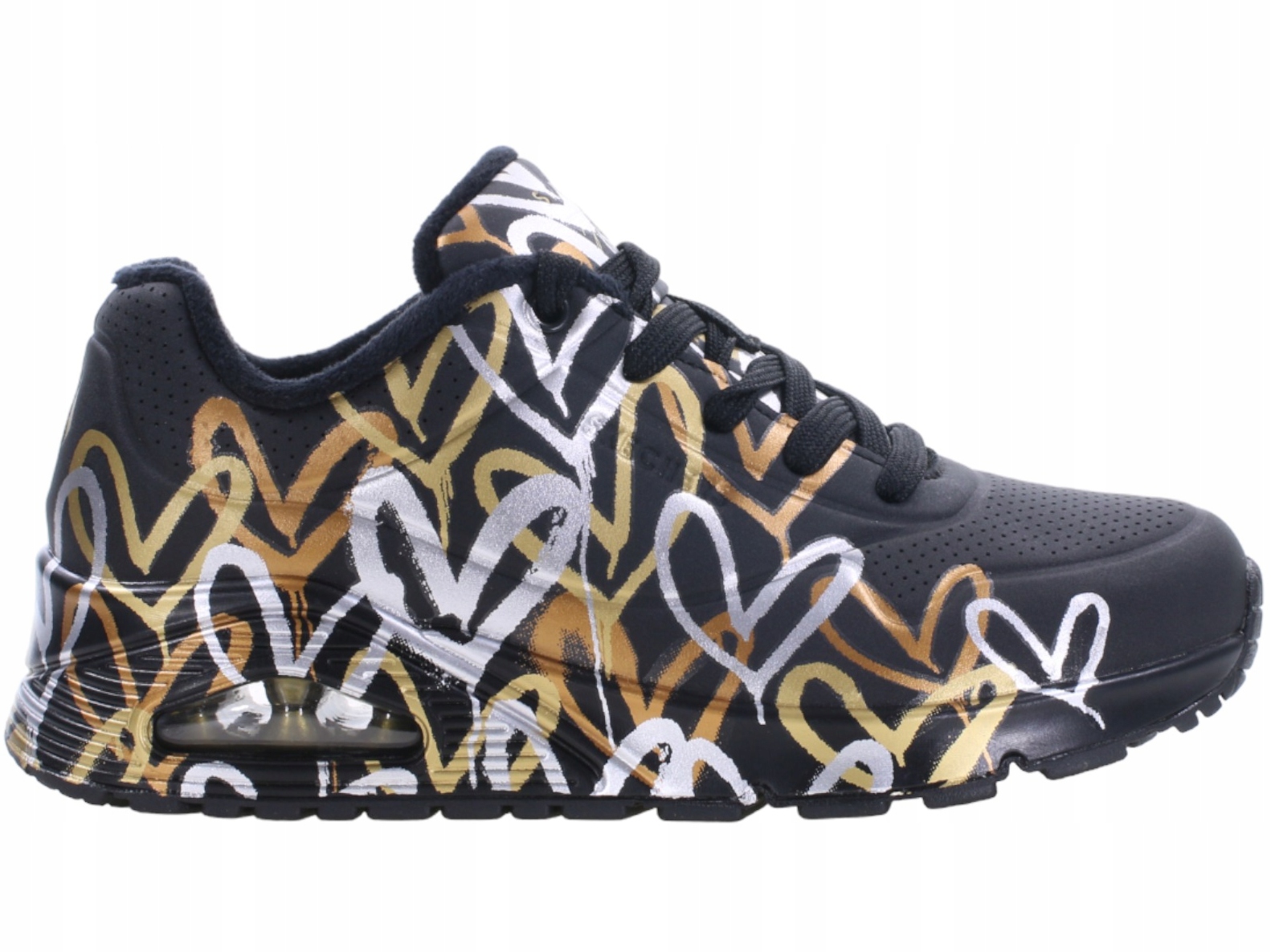 Boty Skechers Uno-metallic Love 155523-BKGD nízké 37