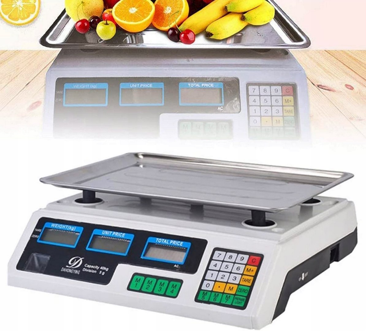 Obchodová Váha 40KG 2g Elektronická Kuchyňská Gastronomická Skladovací