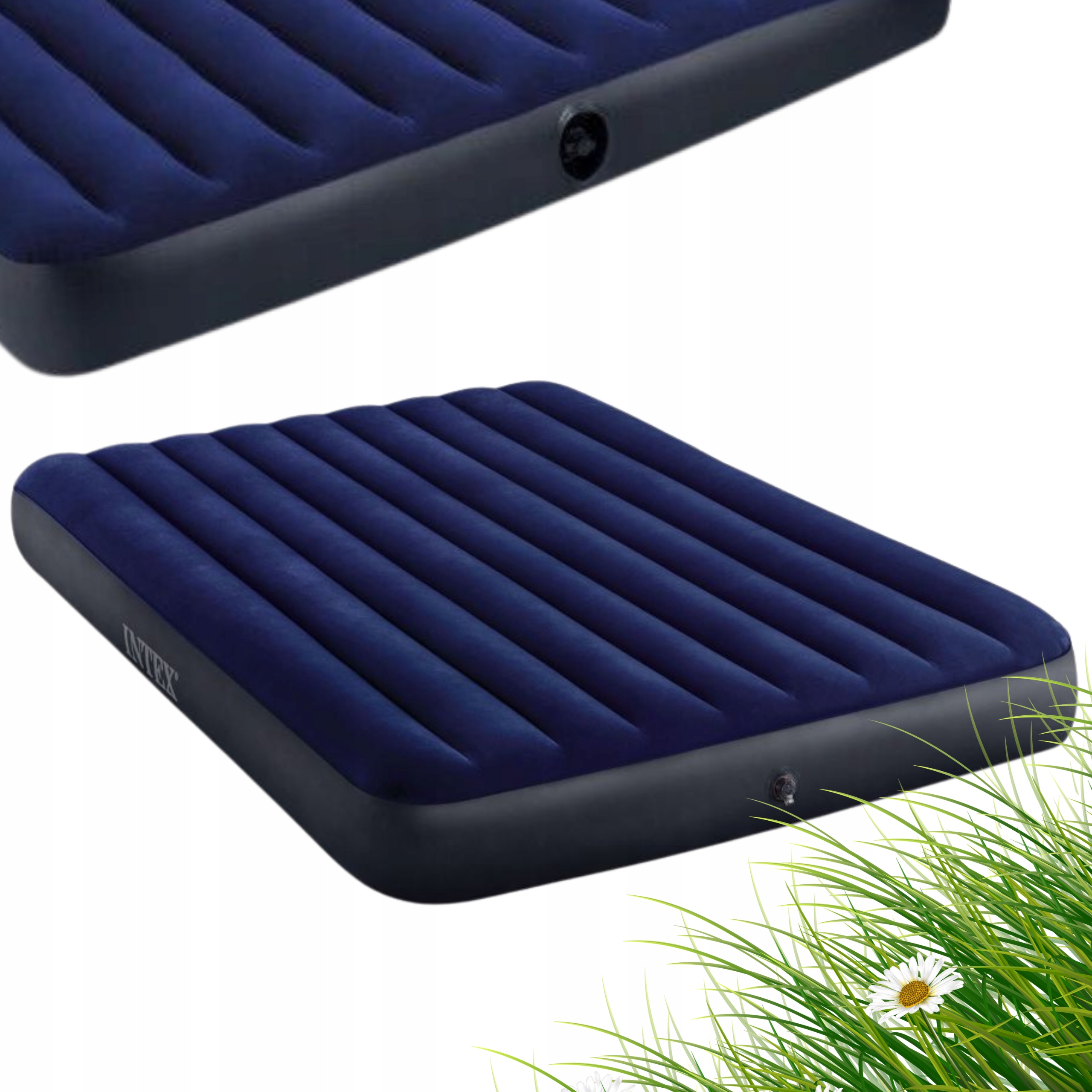 Matrace Dvoulůžková nafukovací s pumpou Velurová nafukovací postel 191 x 137 cm