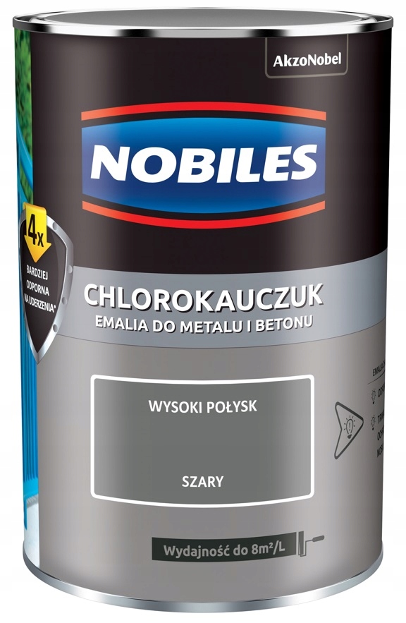 

Farba Nobiles Chlorokauczuk- szara, 0.9l