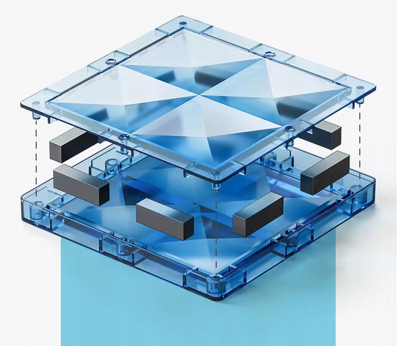 ZESTAW MAGNETYCZNY KLOCKI KONSTRUKCYJNE DLA DZIECI ŚWIECĄCE 126 elementów Materiał plastik
