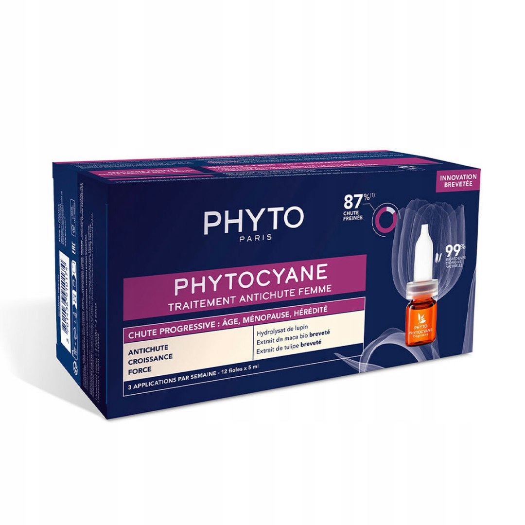 Ampulky proti vypadávání vlasů Phyto Paris Phytocyane Progressive 12 x 5