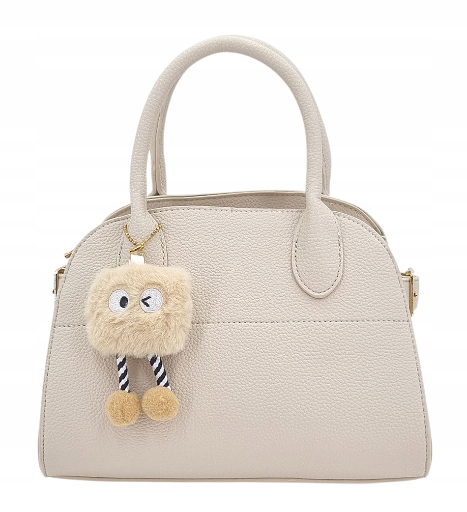 Světle béžový kufřík s přívěskem Gallantry