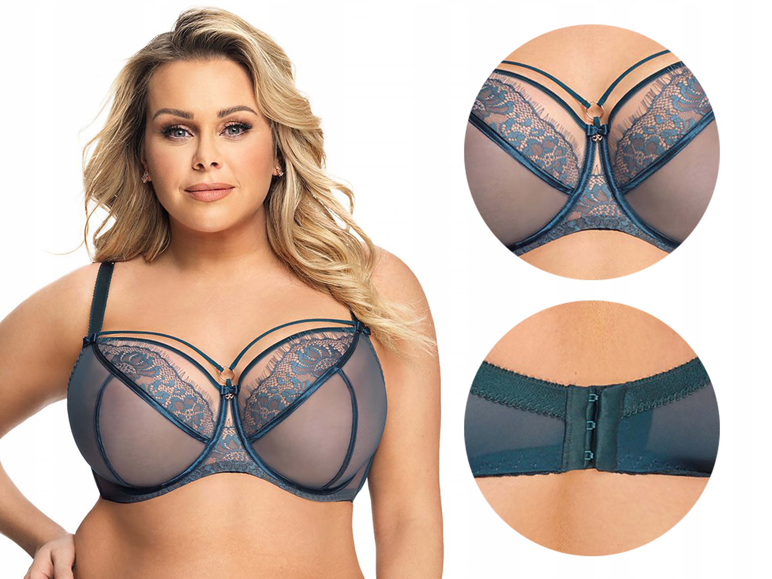 

Biustonosz Gorsenia K496 Paradise, Zielony, 95D