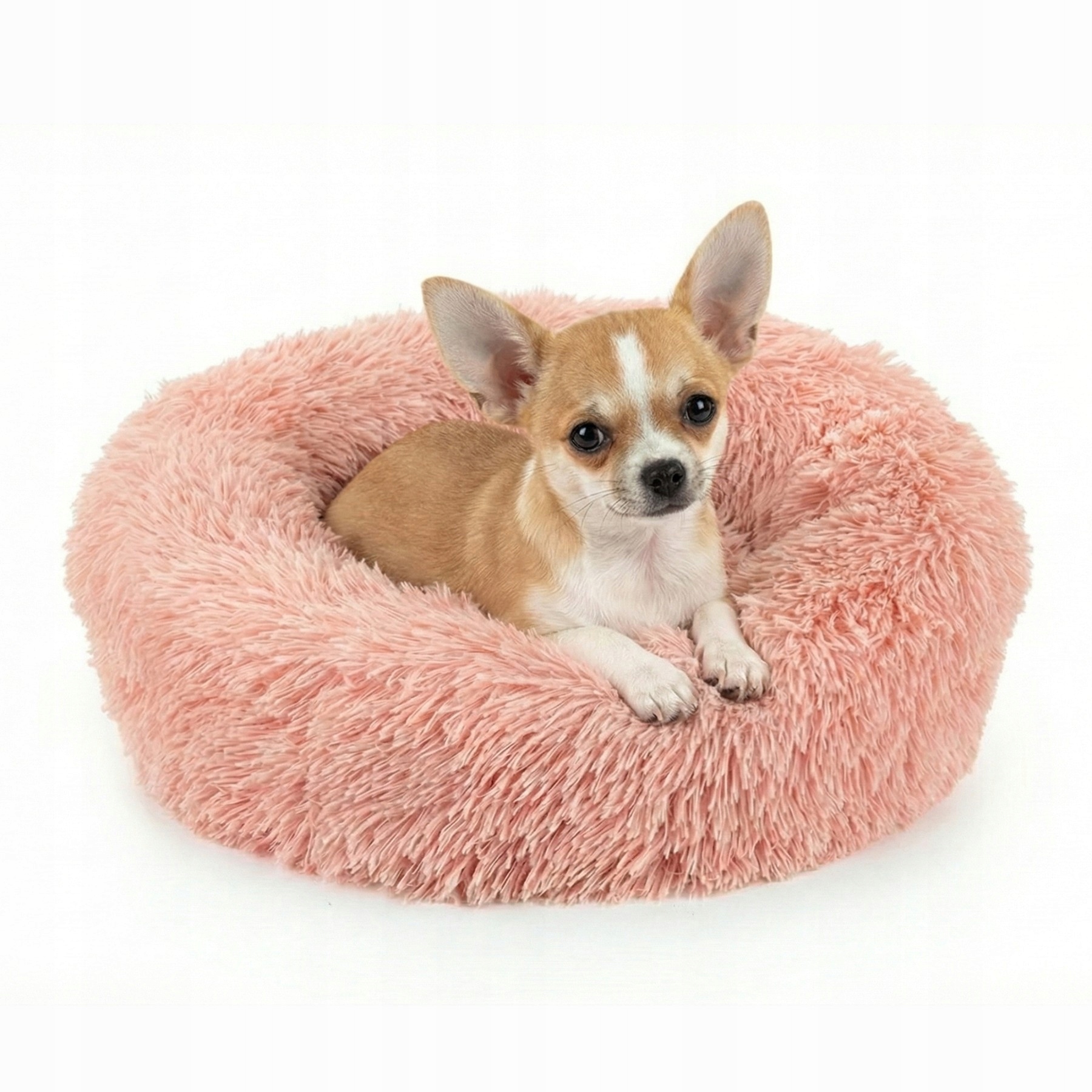 Měkký pelíšek pro psa 50 cm růžový polštář