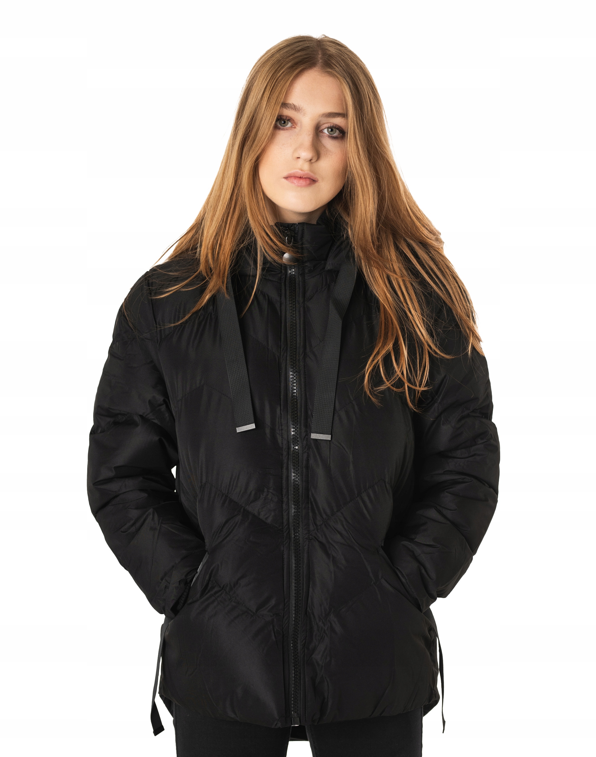 Teplá dámská zateplená bunda na zimu 739-1 velikost S