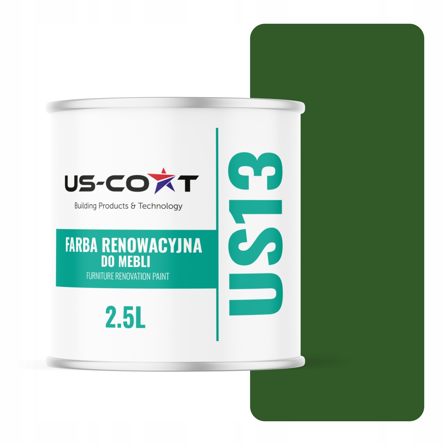 Farba Na Kuchynský Nábytok Predná Strana Zelená Listová Ral 6002 Lesk 2,5 L