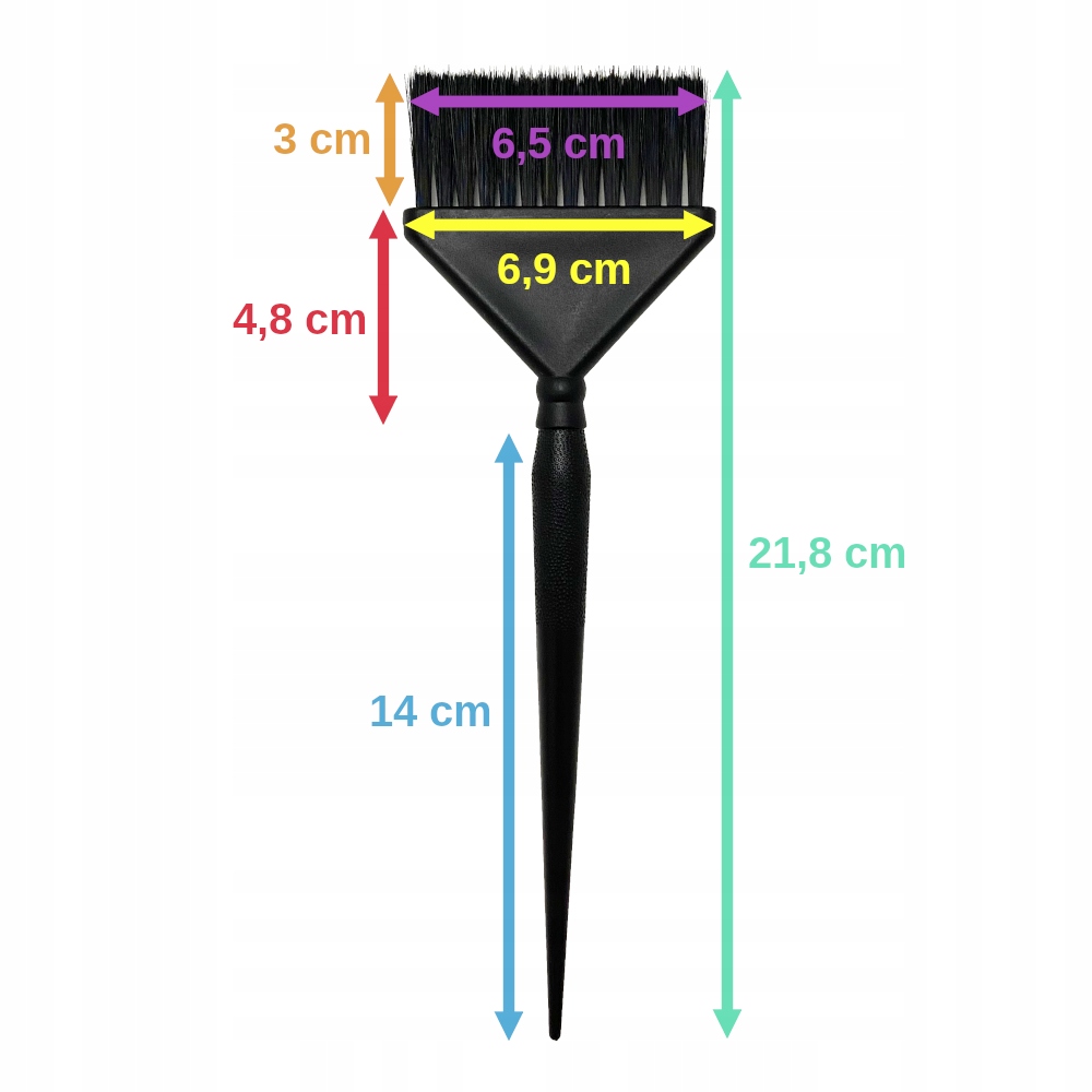 PĘDZEL PĘDZELEK FRYZJERSKI DO FARBY FARBOWANIA KOLORYZACJI WŁOSÓW DUŻY BB EAN (GTIN) 5904734102595
