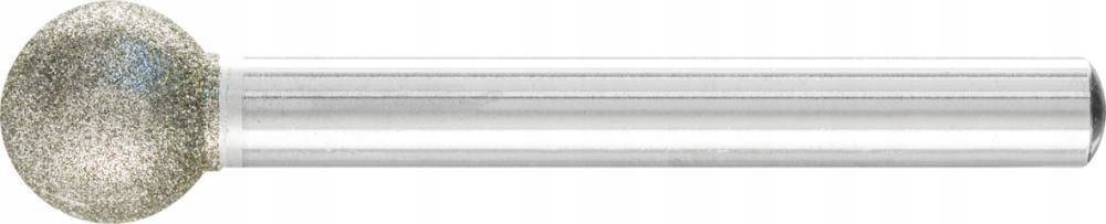 Diamantová tŕňová brúska D126, guľový tvar 10 x 6 mm Pferd