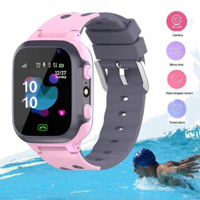 SMARTWATCH dla DZIECI DZIECKA ZEGAREK NOWY MODEL Kolor dominujący różowy