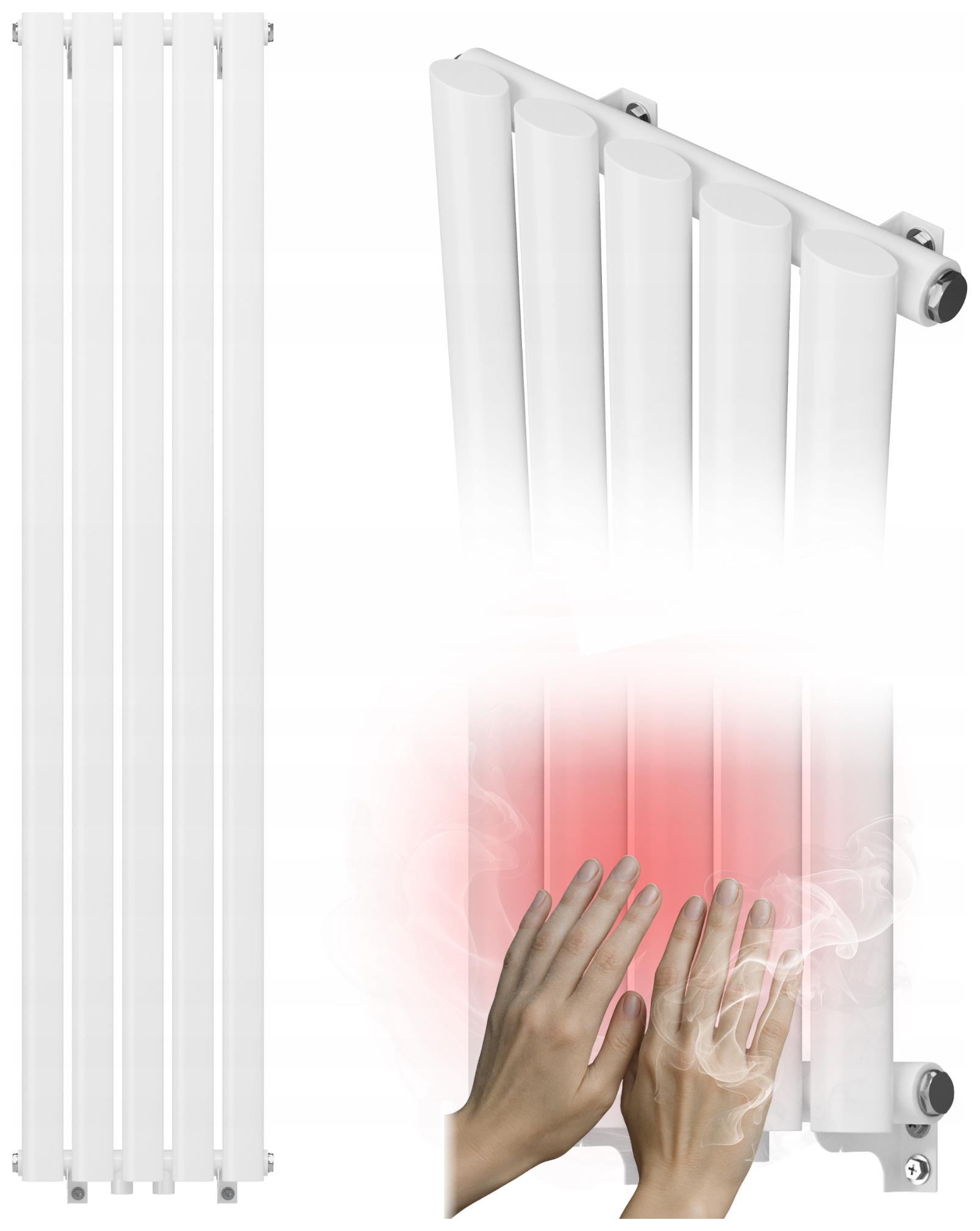 Koupelnový radiátor Axis 140x30 bílý dekorativní panelový, vysoký výkon