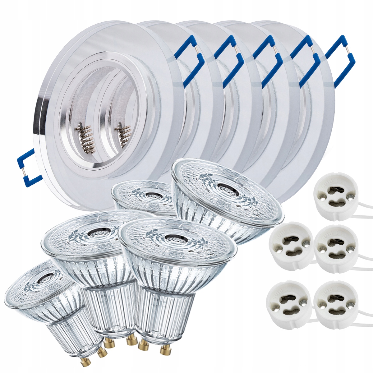 

5x Oprawa Halogenowa Szklana Led GU10 Osram