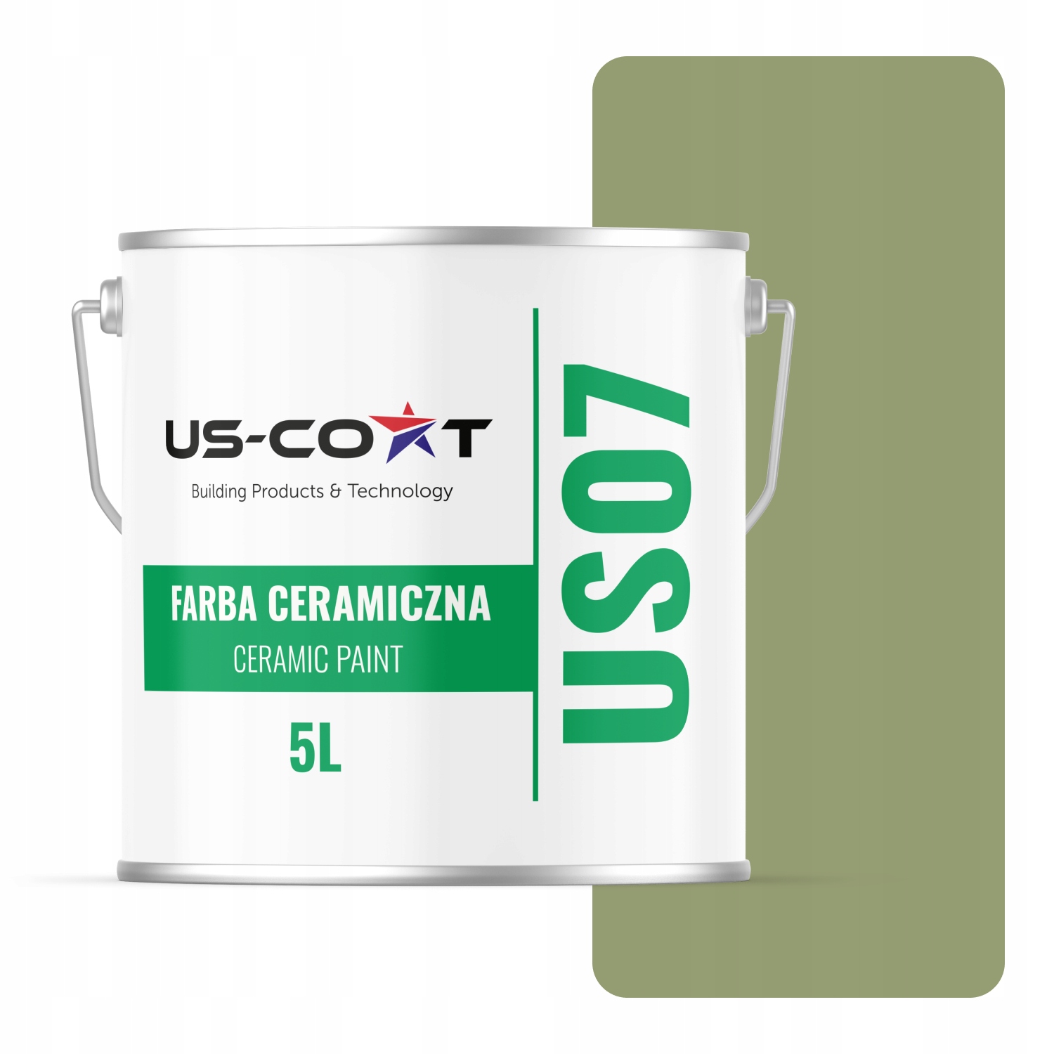 Keramická Farba Zhnitá Zeleň Tmavá H2231 5L Matná Na Steny Stropov