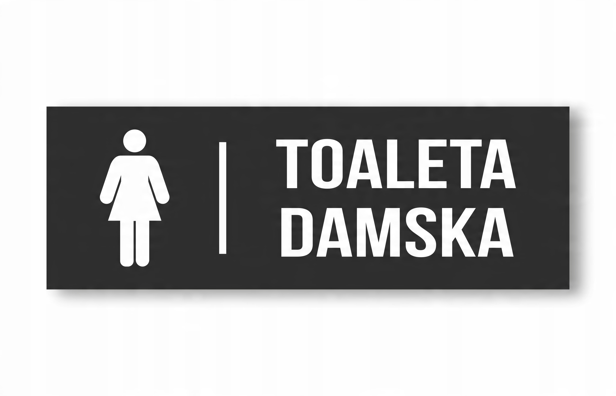 

Tabliczka Toaleta Damska 20x7cm Pcv 3mm Uv