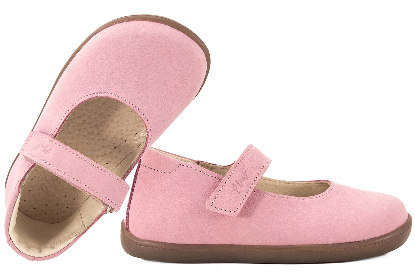 Emel E2826-2 Barefoot Balerinki Dziewczęce Półbuty j. różowe Różowy 25
