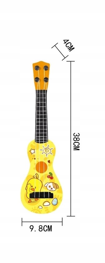 GITARA UKULELE PLASTIKOWA DLA DZIECI 4 STRUNY EAN (GTIN) 5904326424265