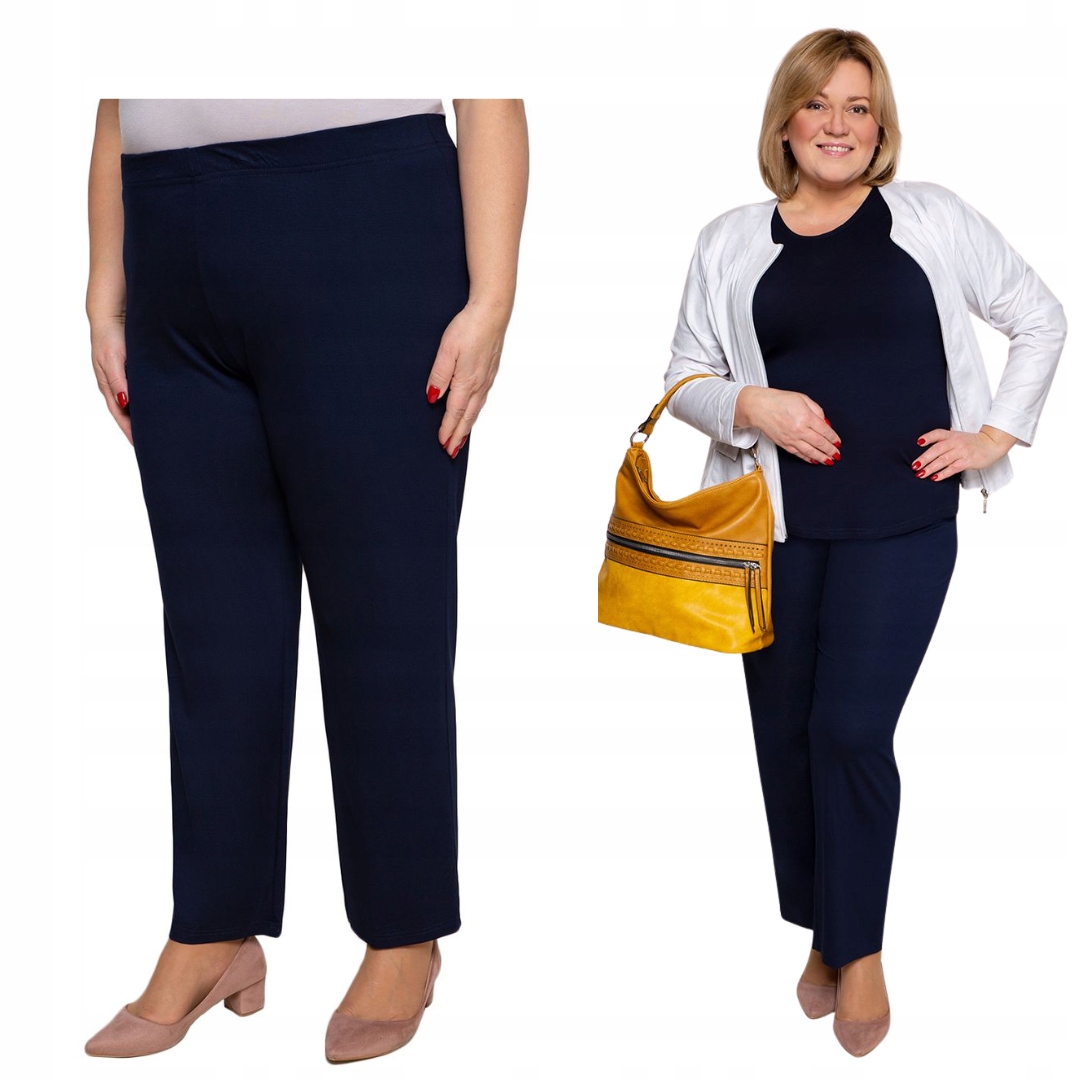 Klasické tenké tmavě modré kalhoty 60