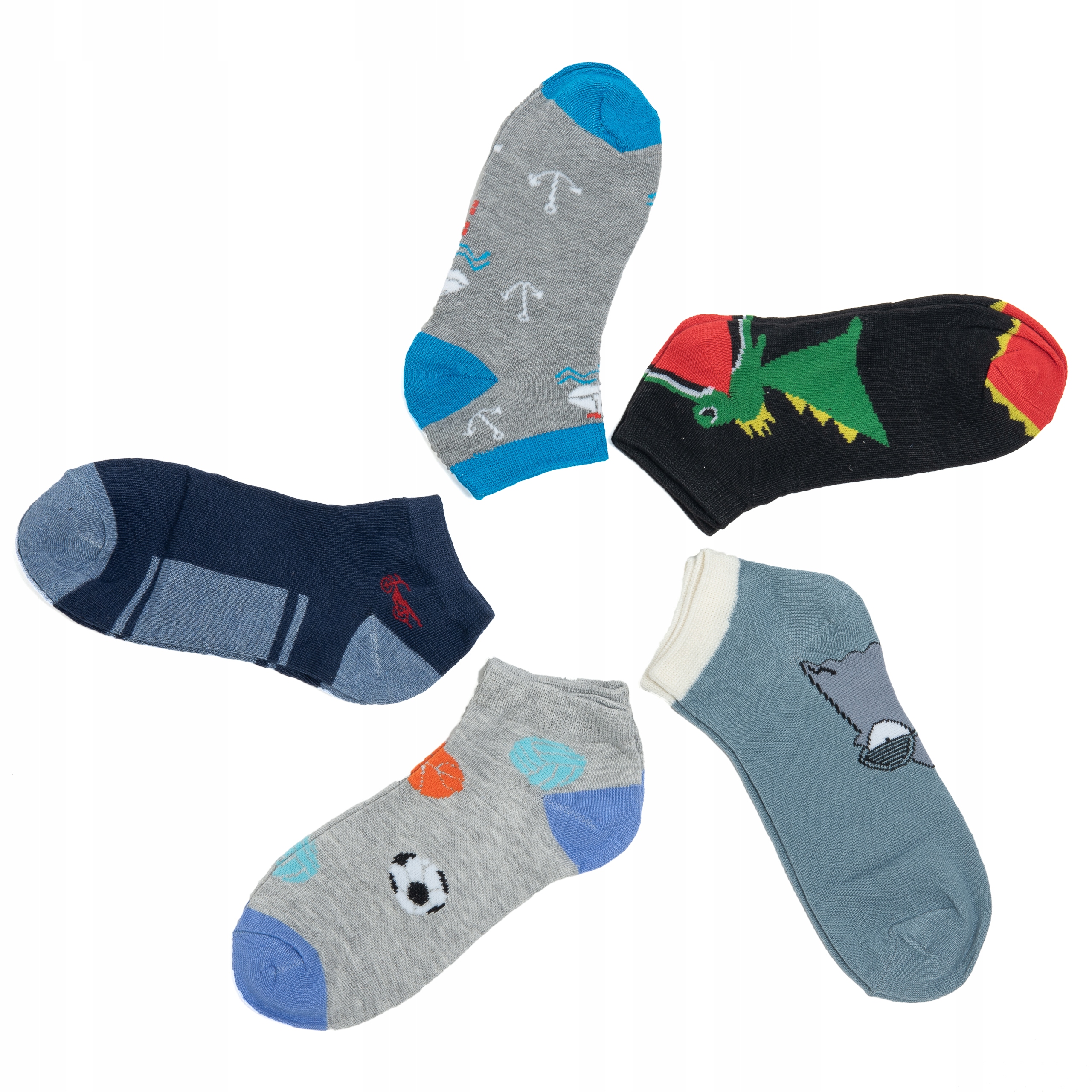 

Skarpetki Stopki Chłopięce Kids Socks 5 Par 31-34