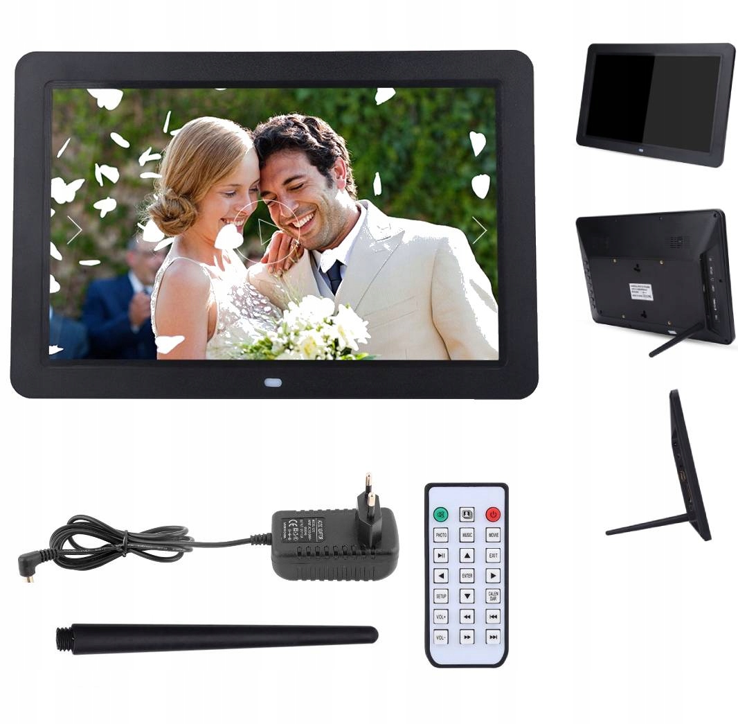 Elektronický Digitální Rámeček Na Fotografie 12 Palců Hd 1280X800 Dálkové Ovládání