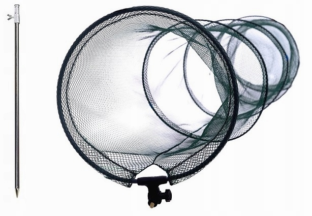 SIATKA RYBY WĘDKARSKA ZE SZTYCĄ 5obręczy 35/150cm