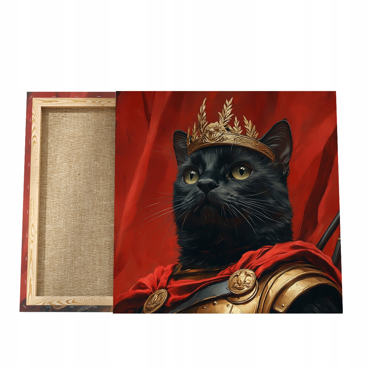 Obraz s kočkou, Obraz na plátně s kočkou, Portrét kočky