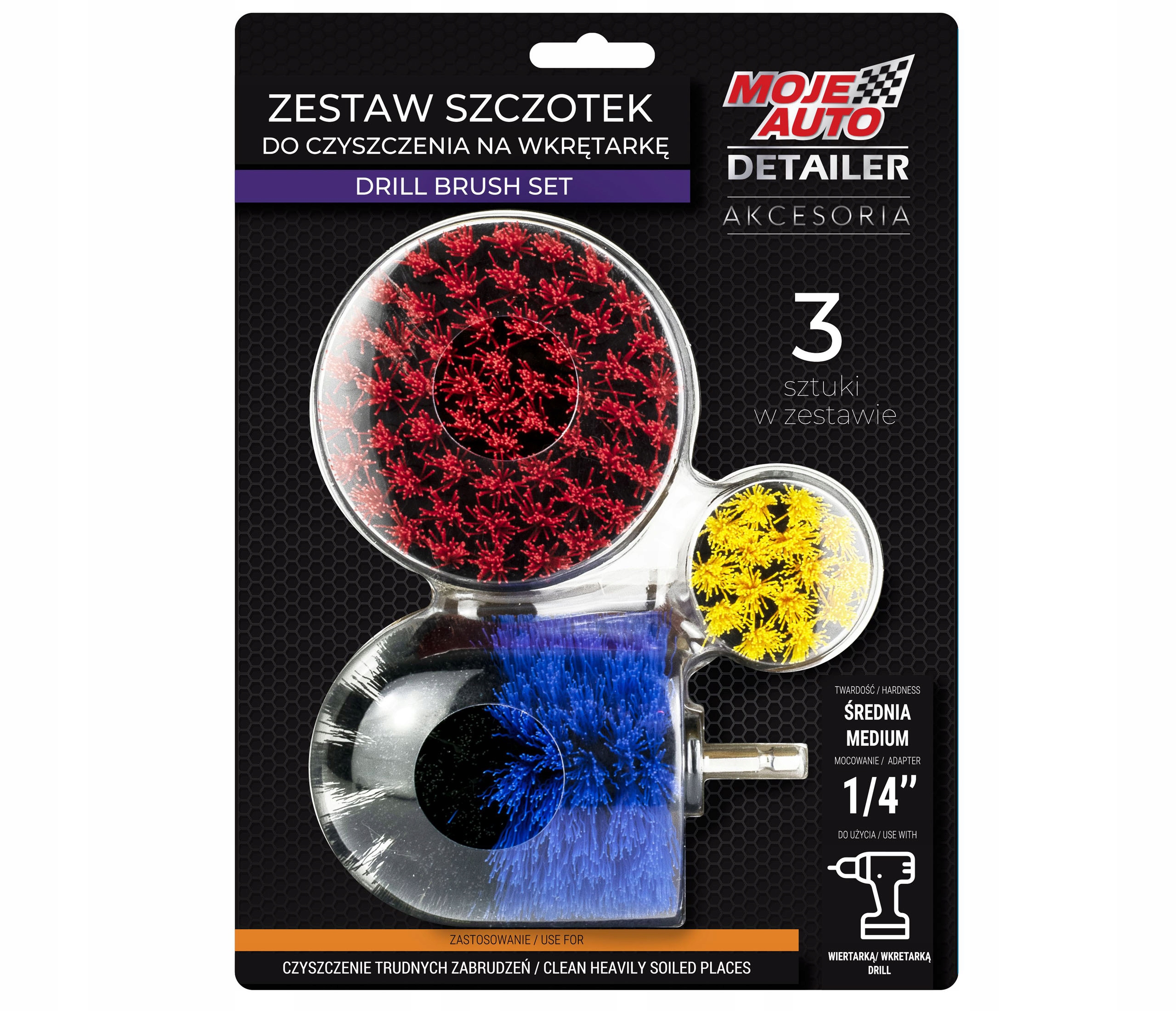 

Szczotki na Wkrętarkę do Czyszczenia Motocykla Atv