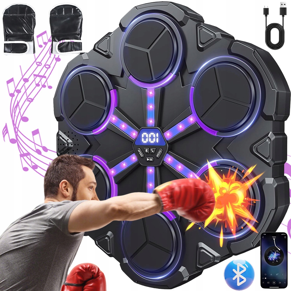 Bluetooth Music Boxing Machine Boxovací Stroj Trénink Boxovací 9 Režimů