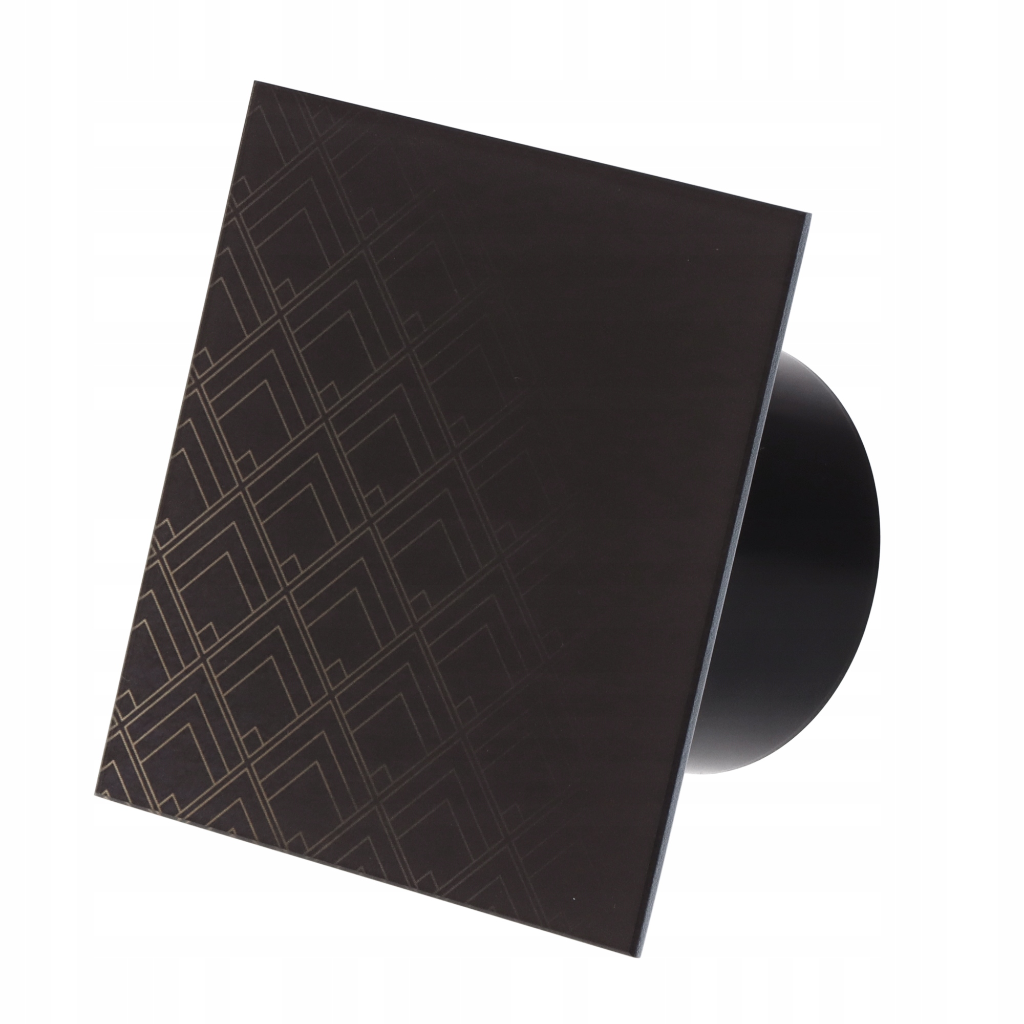 Koupelnový Ventilátor 100 MM Tvrzené Sklo Výkonný 100 M3/H Tichý 53 Vzorů