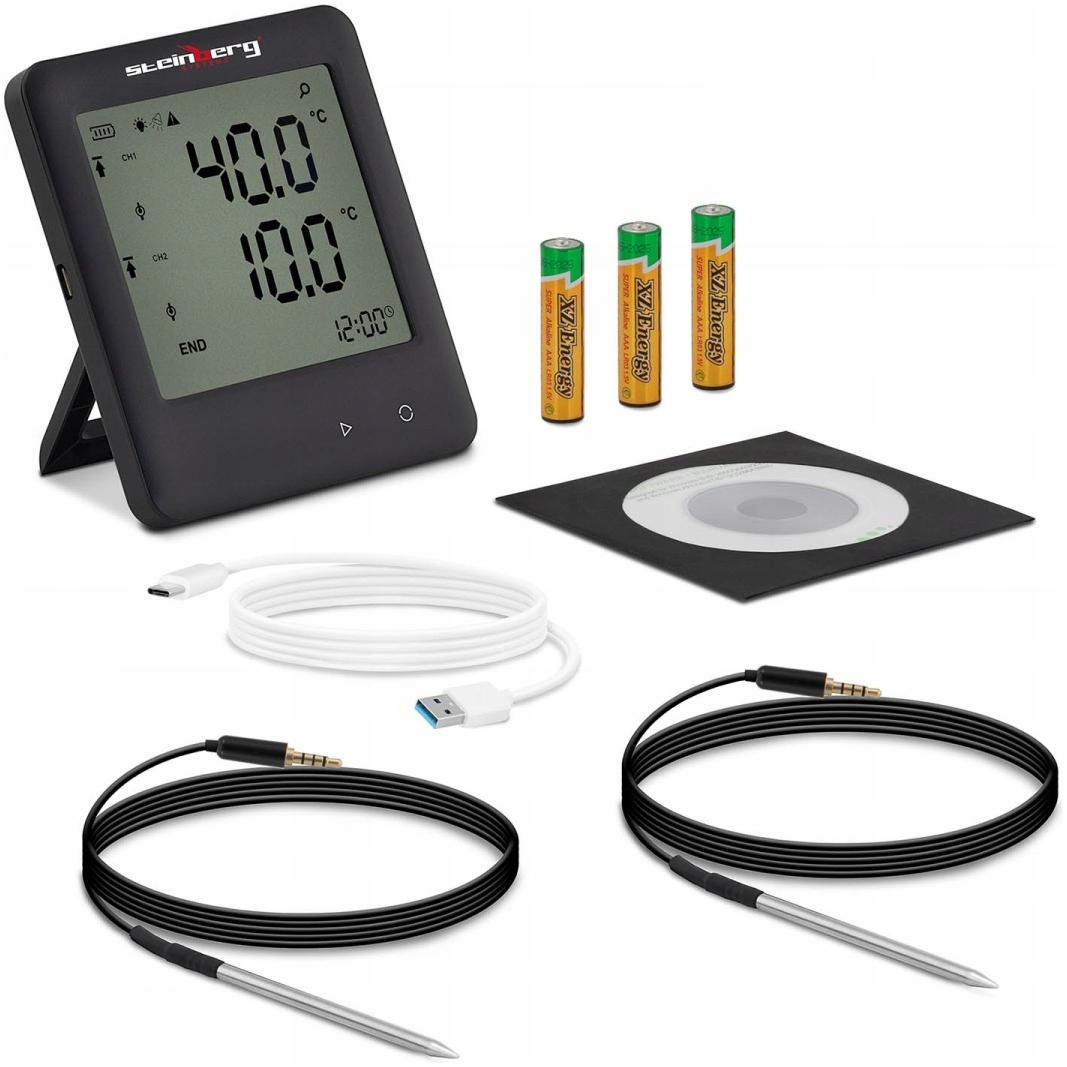 LCD záznamník teploty Steinberg SBS-DL-250E – profesionální nástroj
