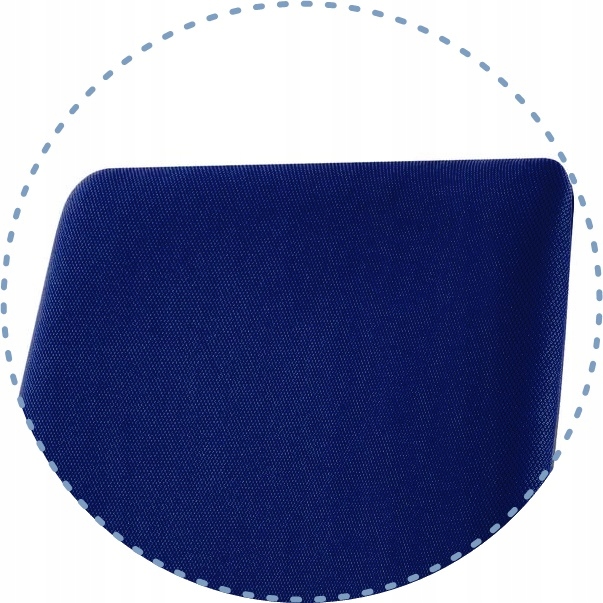 Krzesło Biurkowe APOLLO SKID Granatowe na Płozach Szerokość mebla 63 cm