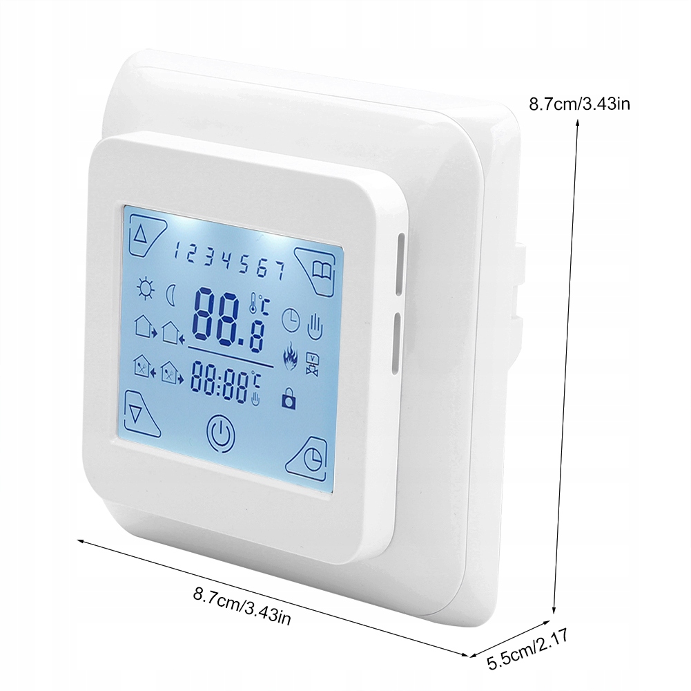 REGULATOR PODŁOGOWE TERMOSTAT POKOJOWY LCD Stan opakowania oryginalne