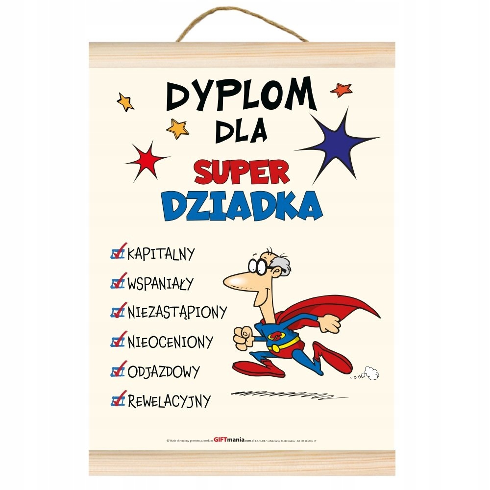 

Dodatek do prezentu dla Dziadka Dyplom