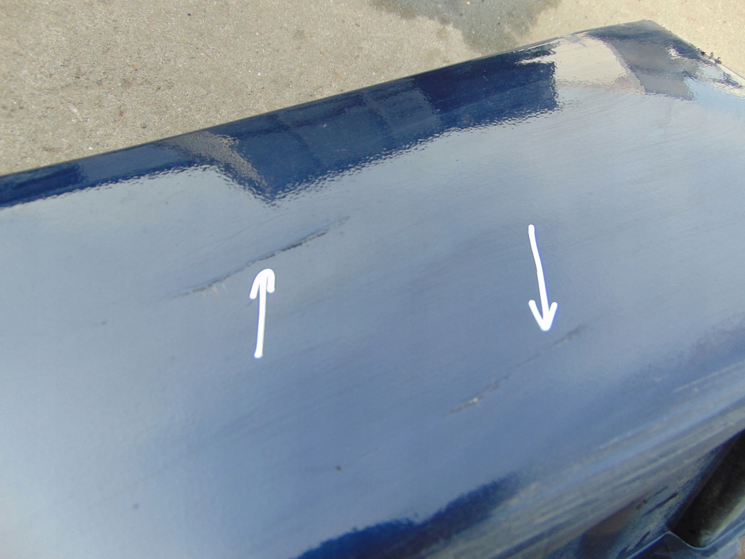 BMW 7 E65 moulding cap threshold right NACHTBLAU METALLIC 490