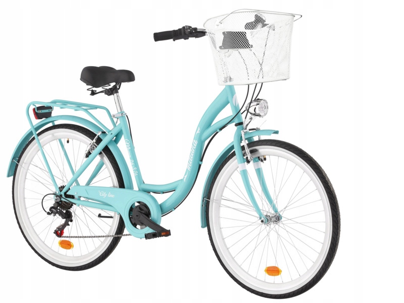 Rower miejski Indiana Moena 7 Biegów 26 cali damski Kosz Stalowy