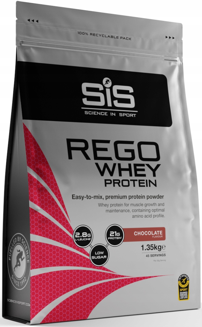 SiS protein Rego Whey Powder 1.35 kg čokoláda