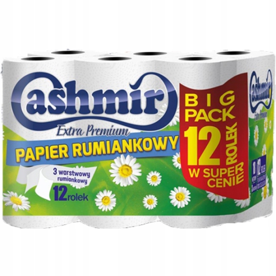 

Papier Toaletowy Rumiankowy Cashmir 12 Szt Biały