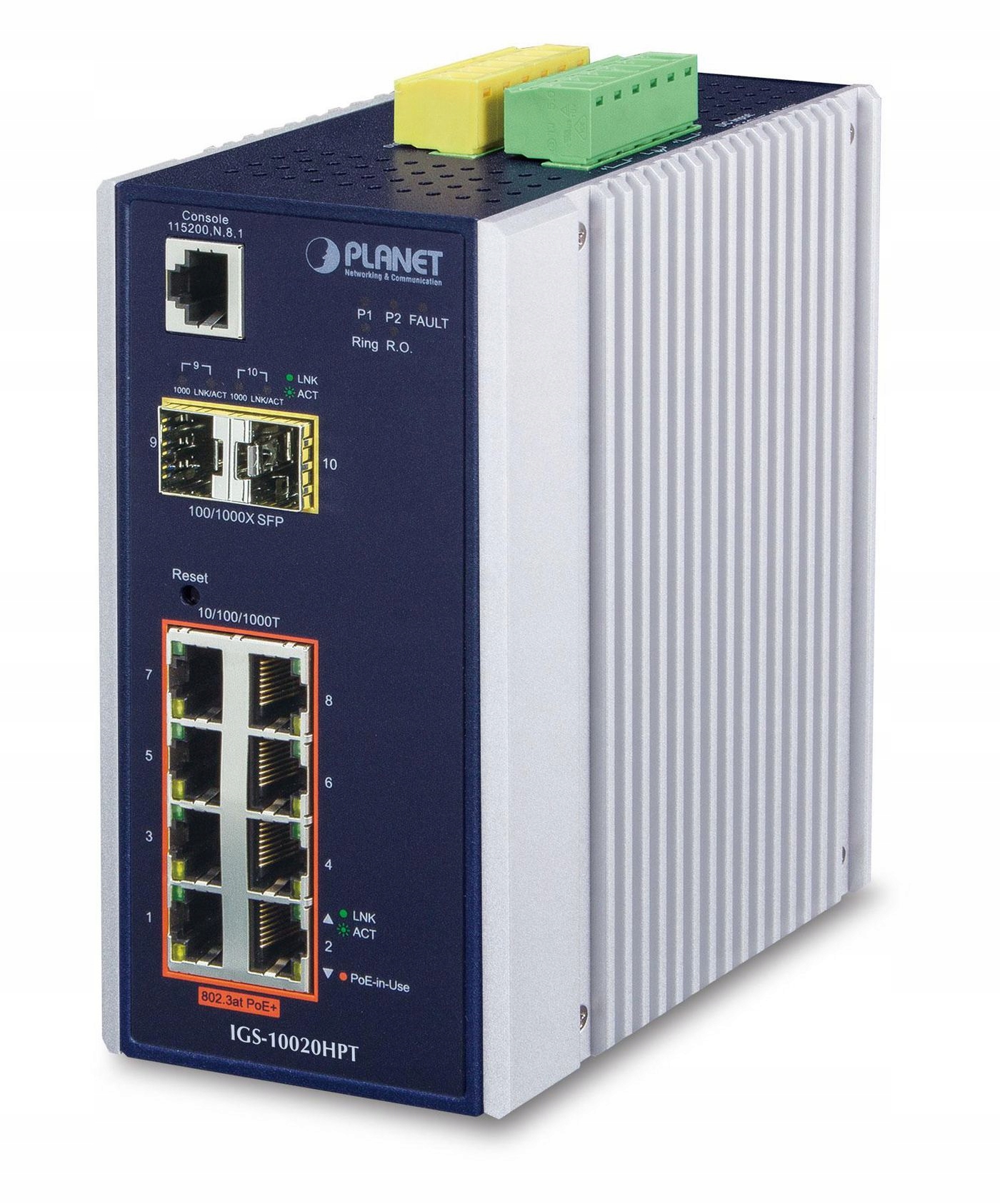 Planet IP30 Industrial L2+/L4 8-Port