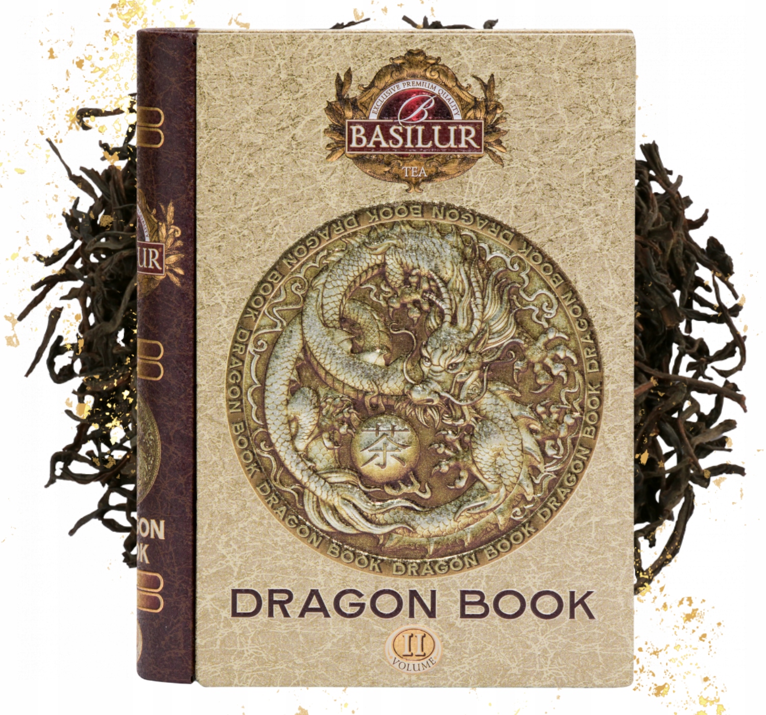 Basilur Dragon Tea Book Vol II čaj Cejlonský list Plechovka 100 g