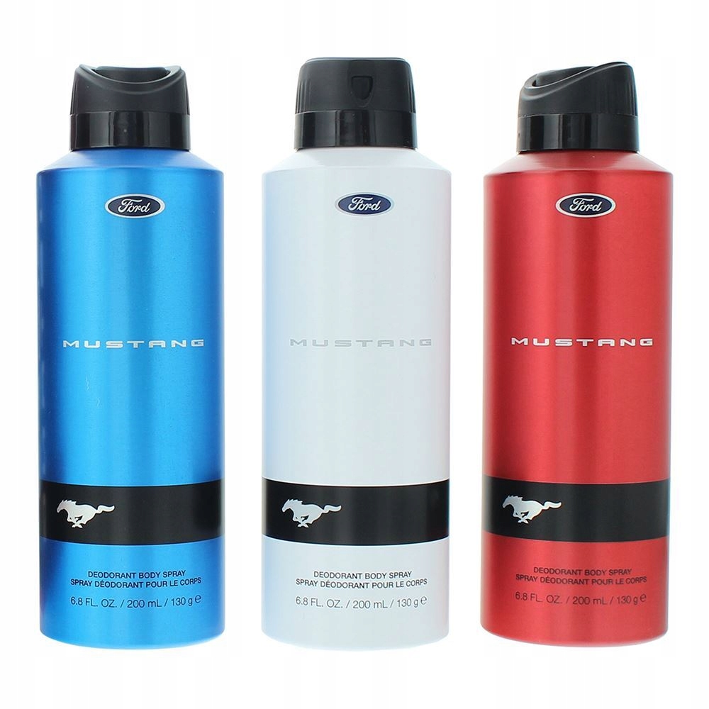 Set Ford: Mustang Blue, Deodorant Spray, For Men, Mustang Red, Deo