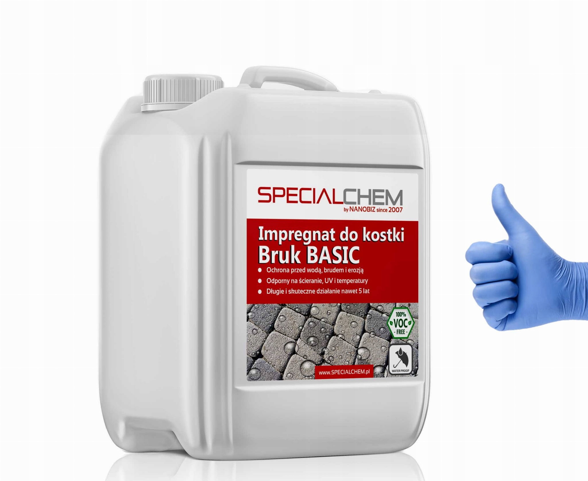 Specialchem Bruk Basic Impregnat do kostki brukowej bruku 20L+RĘKAWICZKI